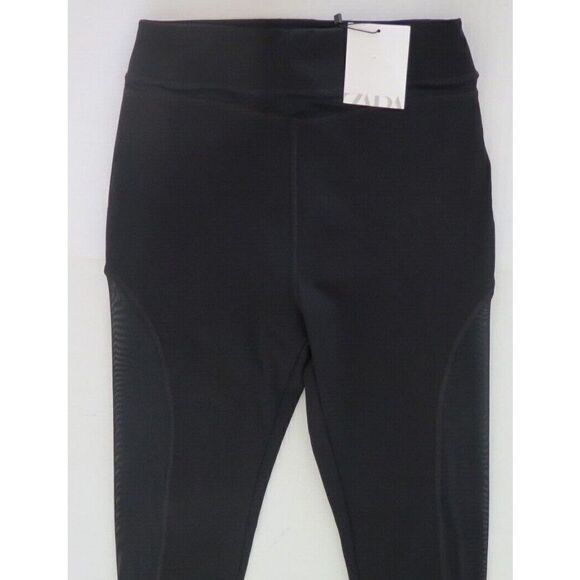 Zara Women's Size Medium Black Combination Leggings - Picture 4 of 12